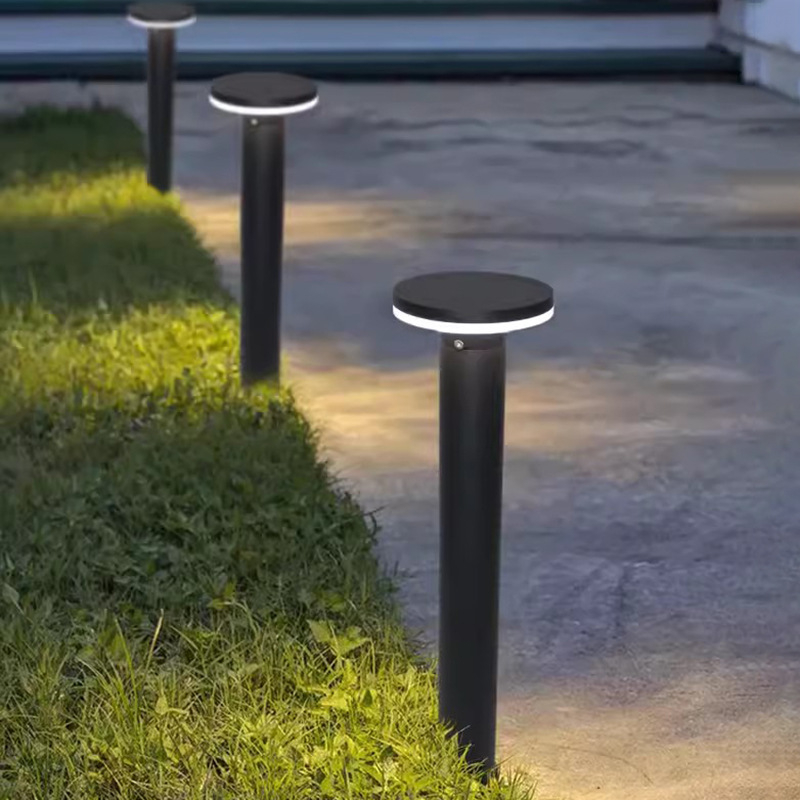 LED vanjska vodootporna svjetiljka za travnjak, moderna dvorišna rasvjeta vrt i krajolik, kućište od aluminija, IP55, 12W