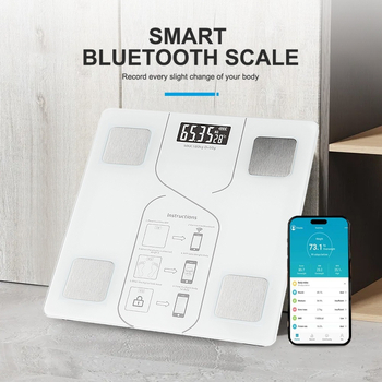 Otthoni Bluetooth testzsírmérleg, fogyásra és edzésre, nagy pontosságú testtömeg-mérleg, elektronikus mérleg, okos