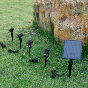 Solarni vanjski floodlight s bojom LED za krajolinsko osvjetljenje, vodootporan, lampica u obliku cvijeta koja se zabija u tlo za vrt i travnjak