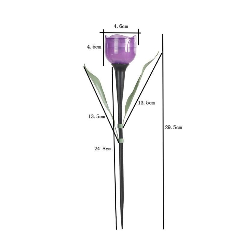 Tulip LED solarna plastična zemaljska lampa za vanjski vrt