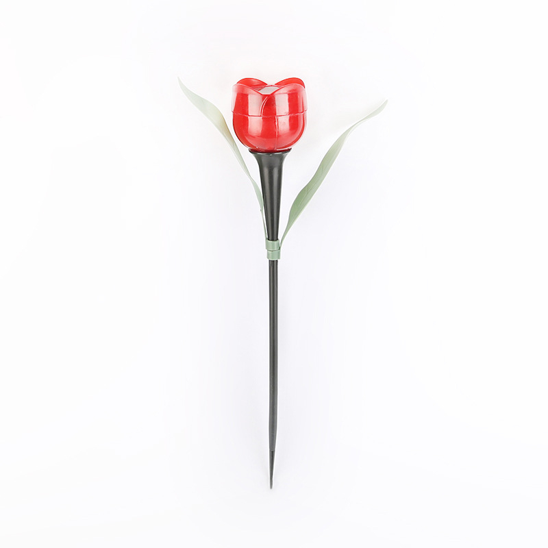 Tulip LED solarna plastična zemaljska lampa za vanjski vrt