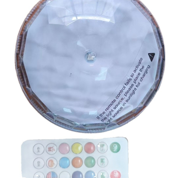 Solarna pluta RGB rasvjeta za bazen, daljinsko upravljanje, IP67, kružni promjer 11 cm