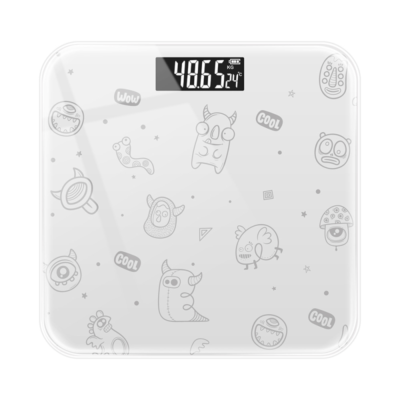Big Orange punjiva digitalna vaga za kupaonicu, kapacitet 180 kg, dimenzije 26×26 cm, USB punjenje