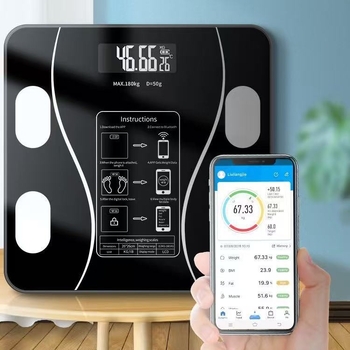 Bluetooth pametna vaga za mjerenje tjelesne masnoće, do 180 kg, kućna digitalna vaga visoke preciznosti
