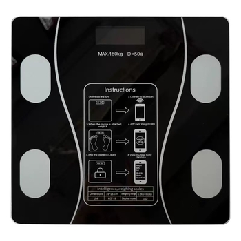 Bluetooth pametna vaga za mjerenje tjelesne masnoće, do 180 kg, kućna digitalna vaga visoke preciznosti