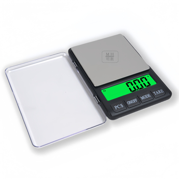 MH-999 Ručna digitalna vaga za nakit, prijenosna precizna vaga s točnošću 0,01 g — raspon mjerenja 600 g/0,01 g, 3 kg/0,1 g, 1 kg/0,01 g