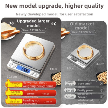 Digitalna vaga za nakit, preciznost 0,01 g, kompaktna gram vaga, kapacitet 3 kg
