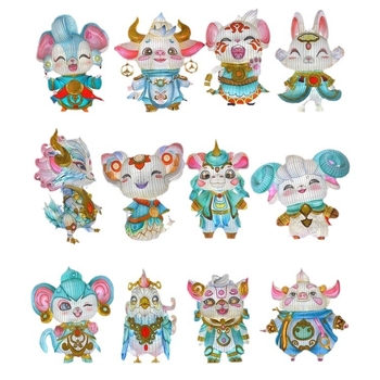 Fenar LED cu cele 12 zodii pentru parcuri și piețe – felinare decorative cu animale, iluminare de noapte, design creativ