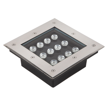 LED kvadratna ugradbena svjetla za vanjsku travu i trg, IP67, 24V, snaga 3W/4W/5W/9W/12W/16W/24W/36W/30W