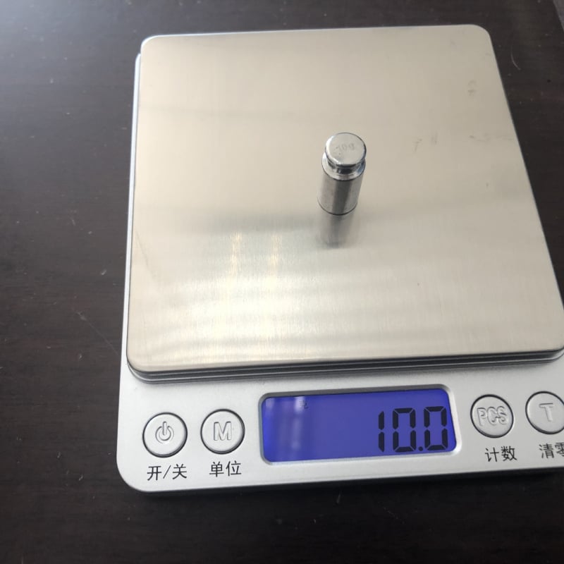 Kromirana kalibracijska težina od 100 g za kuhinjsku vagu i2000