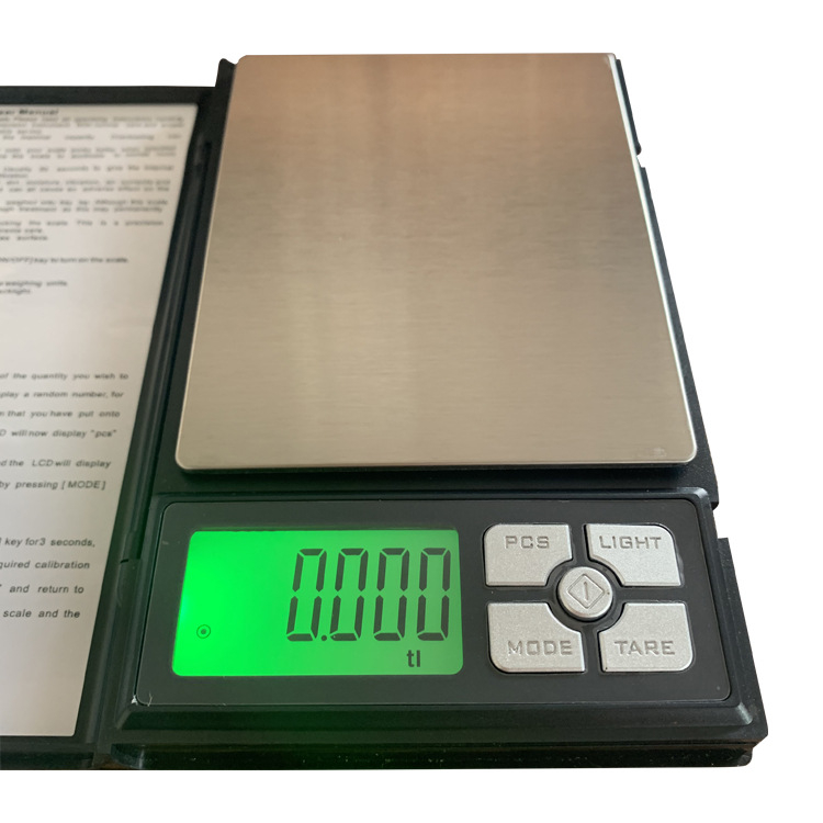 TY-02 Visokoprecizna vaga za nakit, nehrđajući čelik, prijenosna stolna vaga, točnost 0,01 g, elektronička vaga s LCD zaslonom, 500–2000 g