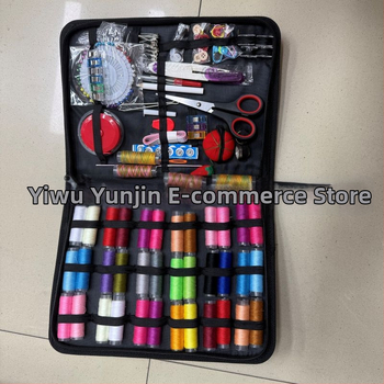 Prenosná súprava na šitie – malý domáci set na šitie a pletenie, krabička nástrojov pre DIY šperky, extra veľká
