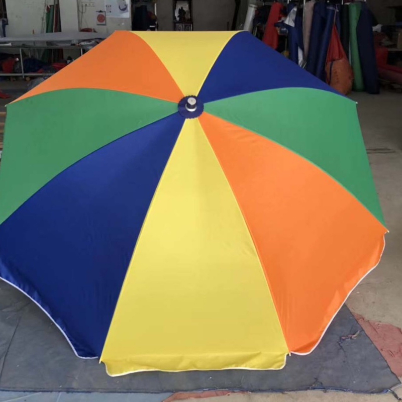 Umbrelă circulară de exterior cu reclamă, umbrelă de soare retractabilă, pentru standuri și ghișee de securitate