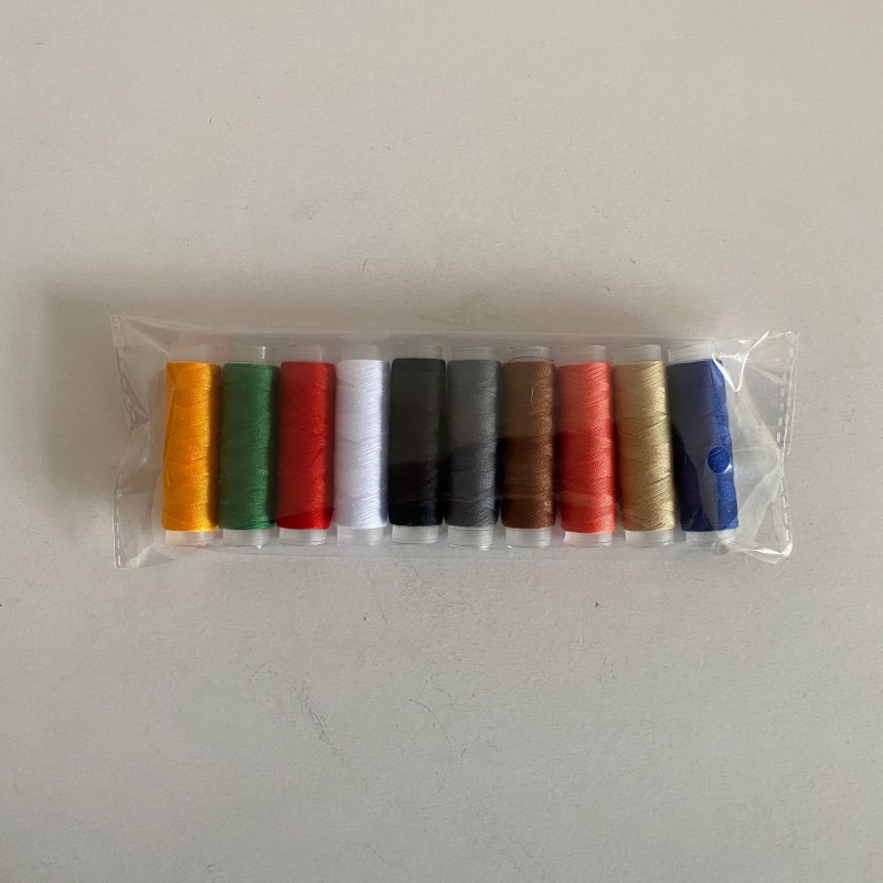 Set pamukovih konaca za šivanje, 10 boja, mali kolutići za ručno šivanje, DIY