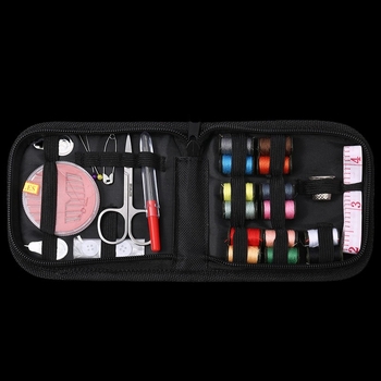 27-dijelni set za šivanje s kutijom: igle i konac, čelične škarice, pletenje, patchwork, vezenje i heklanje