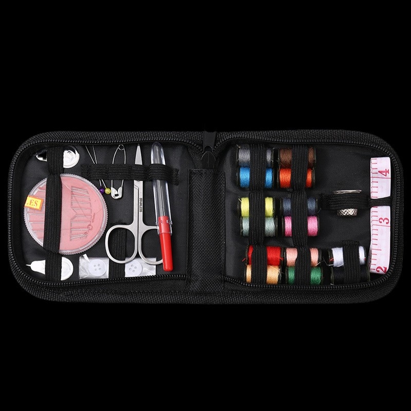 27-dijelni set za šivanje s kutijom: igle i konac, čelične škarice, pletenje, patchwork, vezenje i heklanje