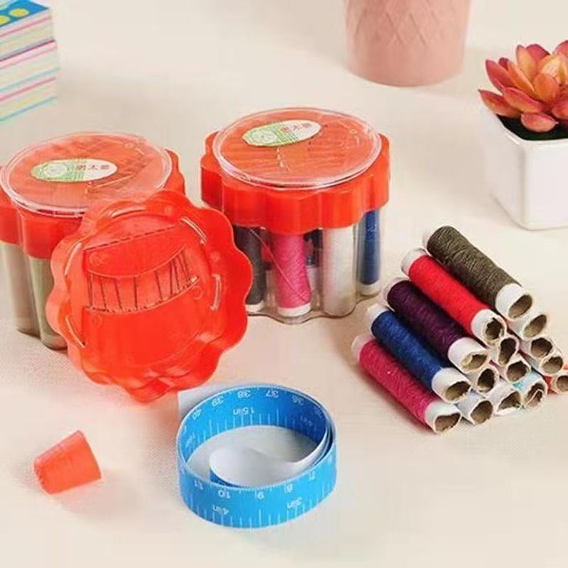 Prijenosni mini set za šivanje u kutiji - višenamjenski komplet za šivanje s iglama i koncem