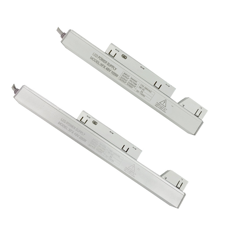 Lampă magnetică LED pentru șină, cu transformator integrat și sursă de alimentare switch-mode 48V