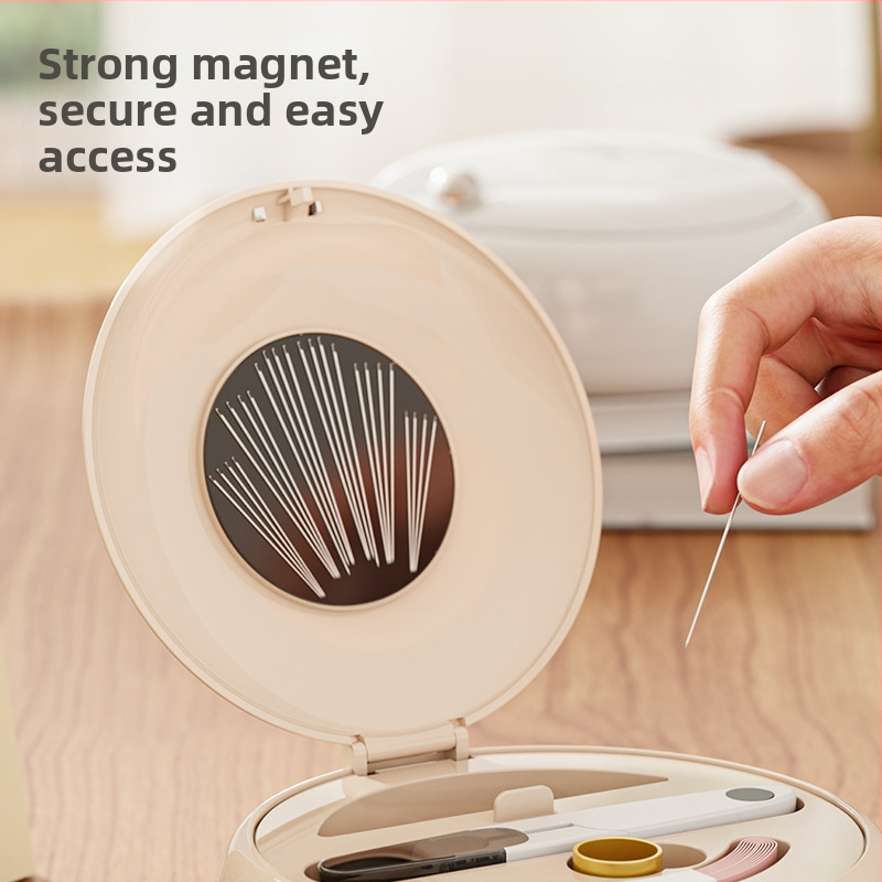 Magnetická šijacia krabička – nový set, praktický a elegantný, s veľkou kapacitou pre domáce šitie a opravy