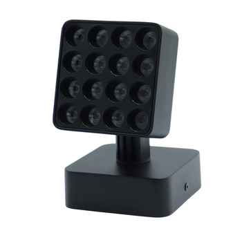Lampă pătrată pliabilă pentru plante cu șină magnetică încorporată, spot LED inteligent încastrat pentru casă, negru