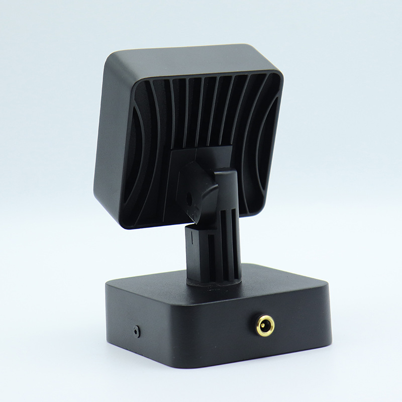 Lampă pătrată pliabilă pentru plante cu șină magnetică încorporată, spot LED inteligent încastrat pentru casă, negru