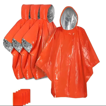 Jednokratna termička pončo s aluminijskom folijom za kampiranje na otvorenom