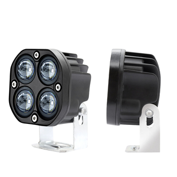 LED προβολέας τετράφυλλου σχήματος, 40W, φακός, κίτρινο/λευκό φως, για φορτηγά