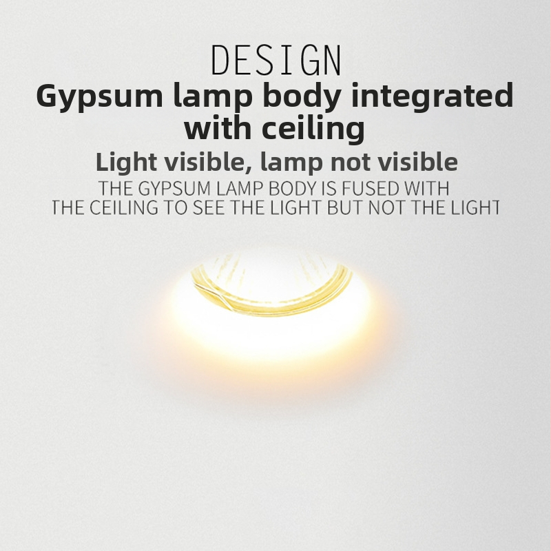 LED ugrađeni downlight za dnevni boravak, skandinavski stil, uski okvir