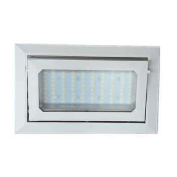 Pravokutni LED rotirajući downlight, 31-40 W, aluminijsko kućište, skrivena ugradnja