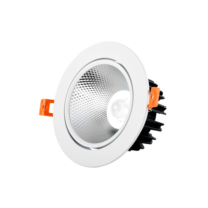 LED plafonsko svjetlo, ugrađeni downlight, crno, COB izvor svjetla, 5W–10W, za kućnu dekoraciju, dnevni boravak i trgovinu