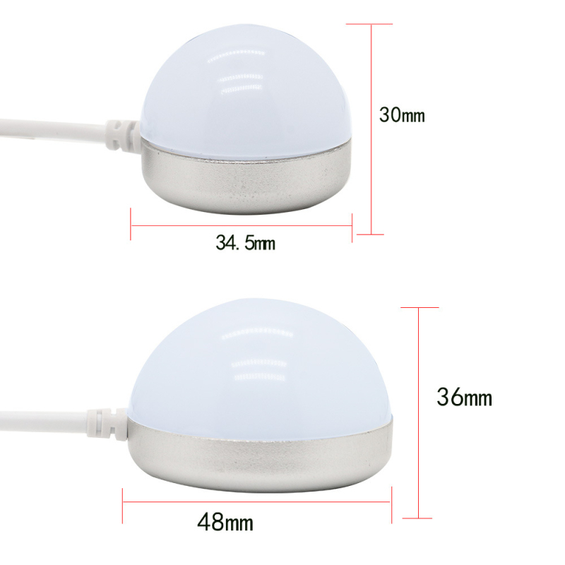 USB noćna lampica s magnetskom LED žarulom (5W/3W), prijenosna lampica za studentsku sobu, napajanje 5V
