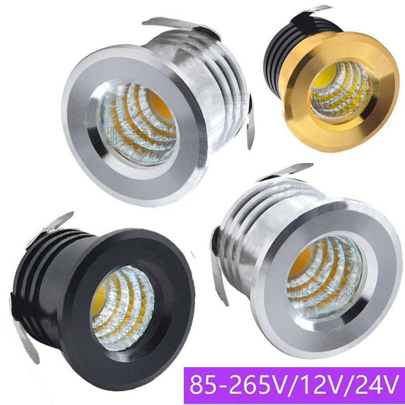 Antirefleksni COB reflektor, 3W, 30 mm otvor za montažu, ugradno LED osvjetljenje za vinsku vitrinu, napajanje 110VDC/12V/24V