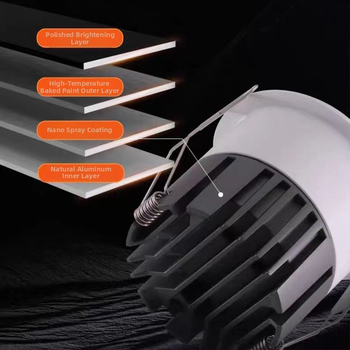 Tavan Downlight s malim otvorom i križnim uzorkom izlaza svjetla, visoka svjetlinu, anti-blještanje, uski snop za kućnu upotrebu, moderan minimalistički dizajn