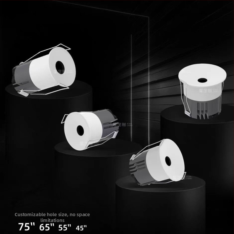Tavan Downlight s malim otvorom i križnim uzorkom izlaza svjetla, visoka svjetlinu, anti-blještanje, uski snop za kućnu upotrebu, moderan minimalistički dizajn