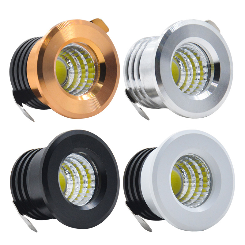 LED stropno svjetlo s ugrađenim malim reflektorom, 3W COB, osvjetljenje vinskog ormarića i izložbenog ormarića, mali otvor, 30 razina svjetline