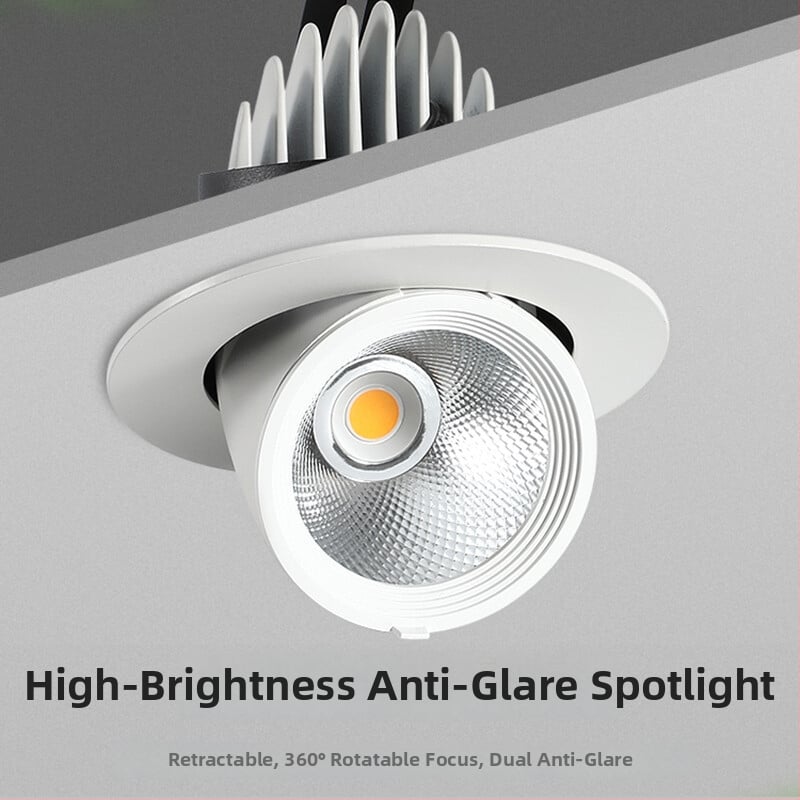 LED reflektor sa slonovim nosom, ugrađen u rastegnuti strop, pozadina trgovine odjećom, 30W/40W, podesivi kut