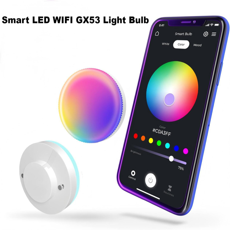 Graffiti WiFi Pametna GX53 Spot Žarulja LED 220V RGBCW 7W 700lm Mini