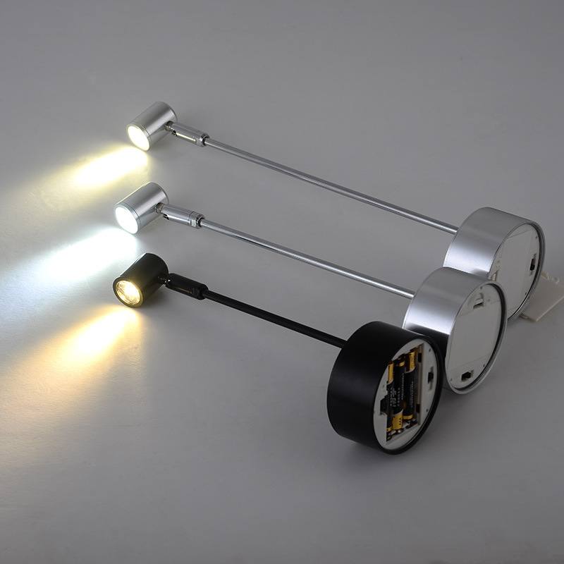 LED reflektor za vitrinu, baterijsko napajanje, bežično nužno svjetlo, stubni LED reflektor za zlatni nakit i žad