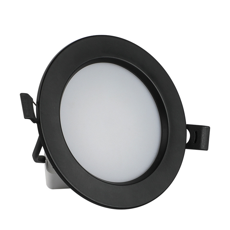 LED ugrađeni downlight za strop, 2,5–4 inča, crno-bijeli odljev, protiv odsjaja i magljenja