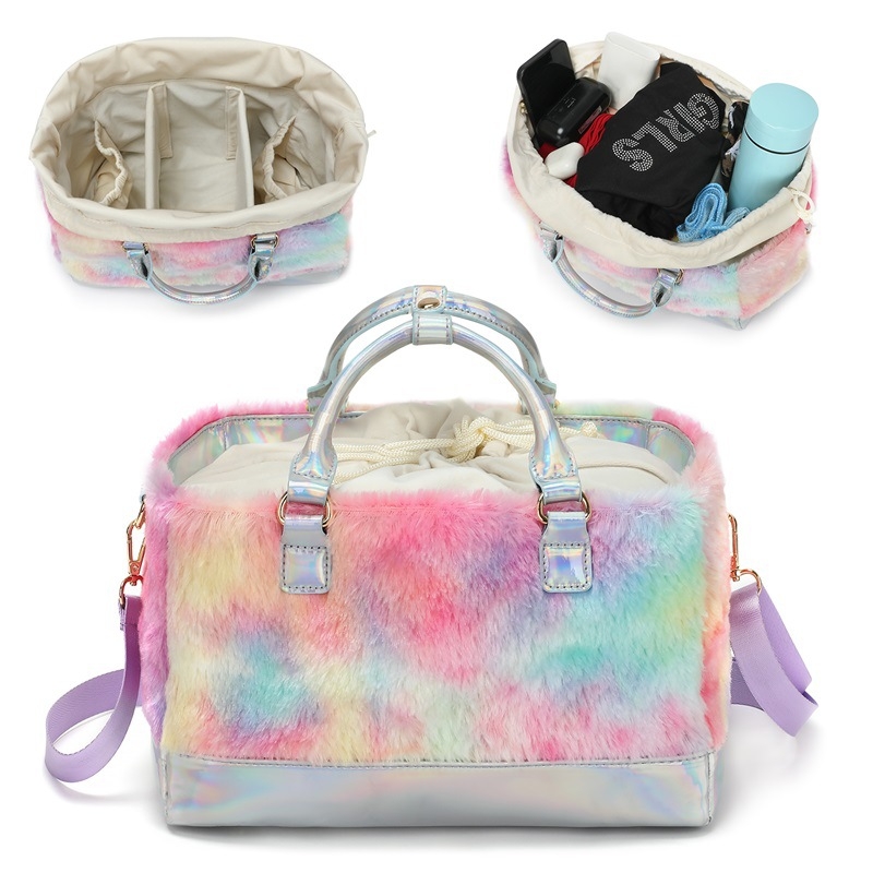 Nova ženska crossbody torba s duginim dizajnom, makaron stil kamping organizator, torba za pohranu u jelly bojama
