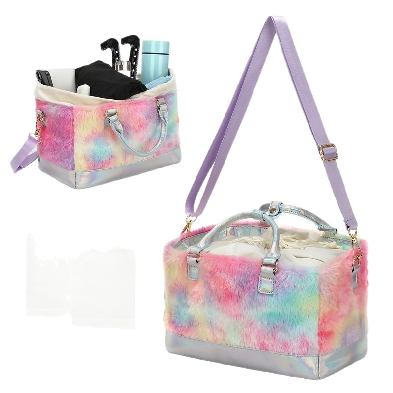 Nova ženska crossbody torba s duginim dizajnom, makaron stil kamping organizator, torba za pohranu u jelly bojama
