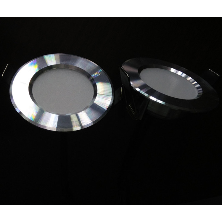 LED ultra-tanki srebrni ugrađeni downlight, 2-inčni otvor (50 mm), pogodan za otvore stropa od 4–5 inča