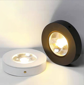 Izuzetno tanak COB LED stropni downlight, površinski montiran, kompaktnih dimenzija, za kućnu i komercijalnu upotrebu