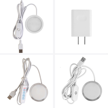 Ultra-tanka USB LED kružna svjetiljka za ormar, 5V, aluminijsko kućište, dimenzije 60×8 mm