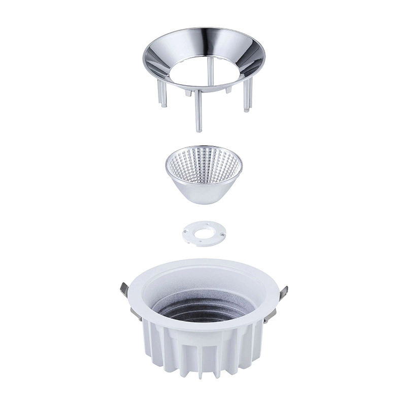 LED ugrađeni downlight s anti-glare za hotele i hodnike, CRI 95, uski rub, potpuno spektrum