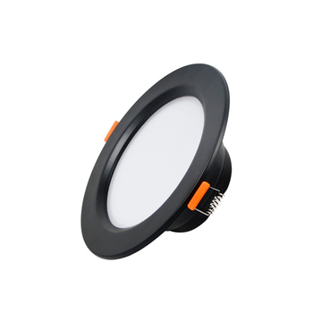 Crno ugrađeno LED stropno downlight, regulacija tri boje temperature, pogodna za dnevni boravak, otvor 7,5–16 cm