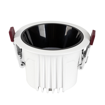 Ugradni COB LED downlight s dubokom anti-glare kupolom, izuzetno uski okvir, bez glavne svjetlosti, dnevni boravak, moderan stil