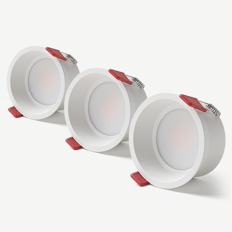LED ugrađeni downlight s antiglare efektom, 6000K bijela, uski okvir, za dnevnu sobu, hodnik ili izložbeni prostor