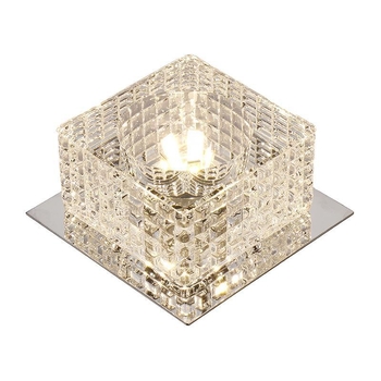 Kvadratni LED reflektor za hodnik i dnevni boravak, kristalni stropni downlight, 3W