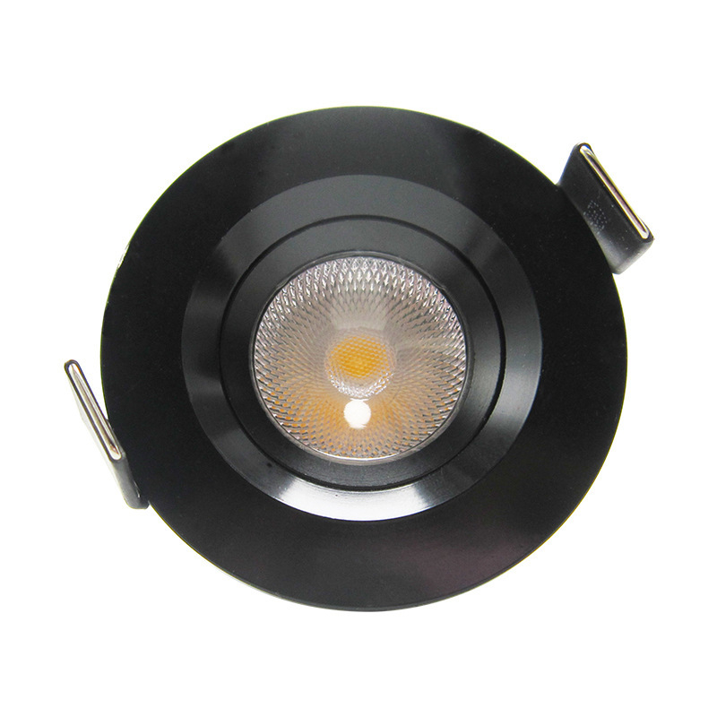 Mini LED COB ugrađeni stropni spot, zlatni, otvor 5 cm, Ø40–50 mm